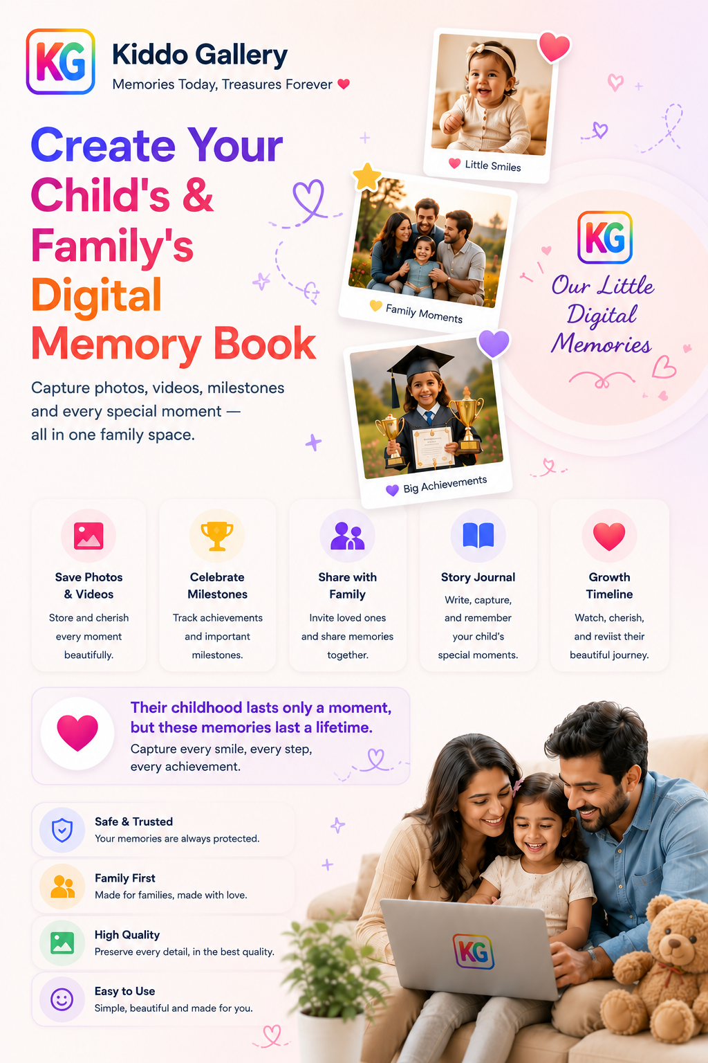 Kiddo Gallery Brother and Sister Cute Memories with Parents 